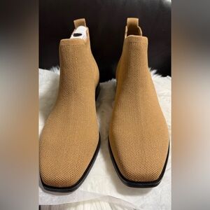 Square-Toe Water-Repellent Ankle Boots (Ryan Pro)